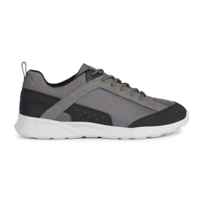 Abbildung von Geox Herren U SANZIO C Sneaker, DK Stone/Black, 42 EU