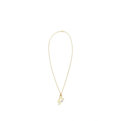 Abbildung von Elli Music CLEF Halskette goldcoloured, Damen, Größe: 45, Gold coloured