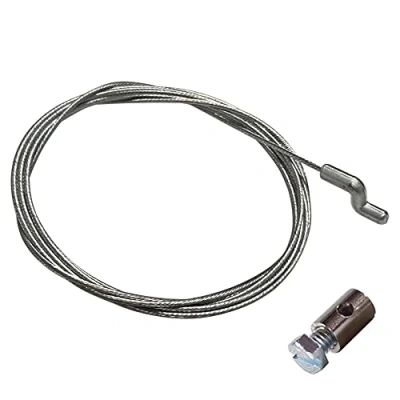 Abbildung von cyclingcolors Rasenmäher bowdenzug seilzug antrieb kabel mit Kabelklemme kopfe nippel stahl gaszug zug innenzug traktor