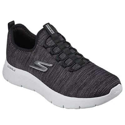 Abbildung von Skechers Herren 216484 BKW Sneaker, Schwarzer, weißer Rand, 44 EU