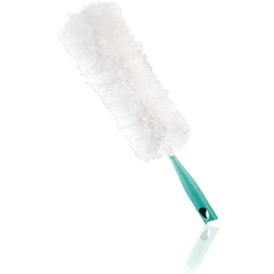 Abbildung von Leifheit waschbarer Staubwedel Duster XL mit antistatischen Mikrofasern gegen Staub, extra Langer Staubwischer auch für Heizkörper, Softer Staubfänger alle Oberflächen, Click System