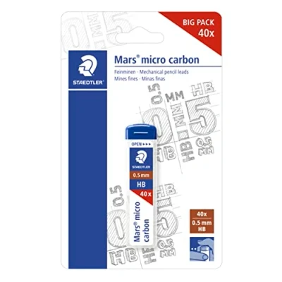 Abbildung von STAEDTLER 25505HBBKD Mars Micro Feinminen Minendurchmesser 0.5 mm, HB soft, Blisterkarte mit 1 Stück