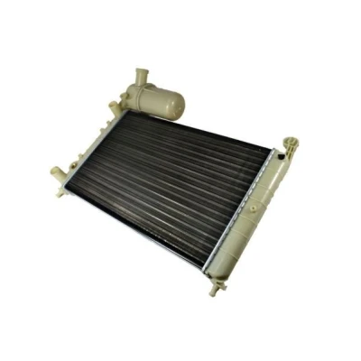 Abbildung von THERMOTEC D7F015TT Kühler, Motorkühlung Aluminium, Kunststoff für Fahrzeuge ohne Klimaanlage 322 498 34 Schaltgetriebe Kühlrippen mechanisch gefügt
