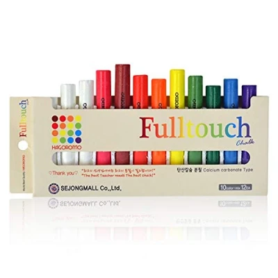 Abbildung von Hagoromo Fulltouch 10 Farben Mix Kreide (Päckchen) (12pcs) 1 Kasten mehrfarbig