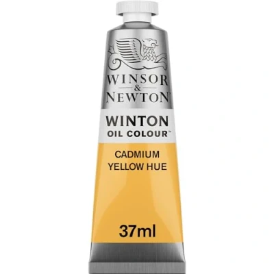 Abbildung von Winsor &amp; Newton 1414109 Winton, feine hochwertige Ölfarbe 37ml Tube mit gleichmäßiger Konsistenz, Lichtbeständig, hohe Deckkraft, Reich an Farbpigmenten Kadmium Gelb Farbton