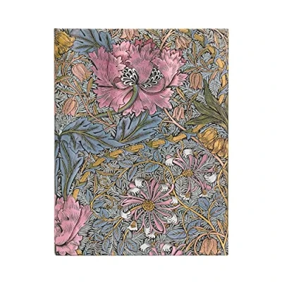 Abbildung von Morris Pink Honeysuckle (William Morris) Ultra Lined Hardcover Journal: Hardcover, 120 gsm, ribbon marker, memento pouch, elastic closure, book edge printing