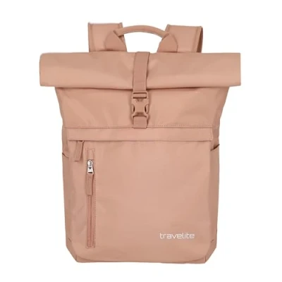 Abbildung von Travelite Basics Rollup Rucksack Puderrosa