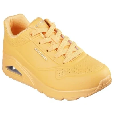 Abbildung von Skechers Damen Womens UNO Stand on Air Sneaker, Orange/Abendrot im Zickzackmuster (Sunset Chevron), 38.5 EU