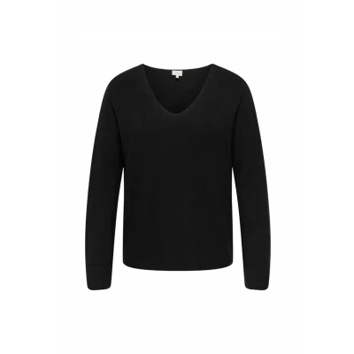 Abbildung von ONLY Carmakoma Caribi Loose V NECK Strickpullover, Damen, Größe: L 50/52, Black