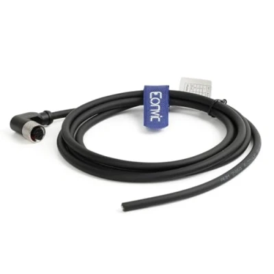 Abbildung von Eonvic Industrielles M12 4 polige Buchse, rechtwinklig, Luftfahrtstecker, elektrisches Sensorkabel (RA poliges Buchsenkabel)