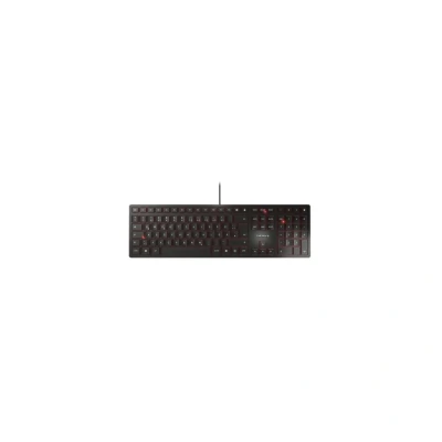 Abbildung von CHERRY KC 6000 SLIM, Ultraflache Design Tastatur, Deutsches Layout (QWERTZ), Kabelgebunden (USB A Anschluss), Leise Tasten, Langlebige Beschriftung, Schwarz