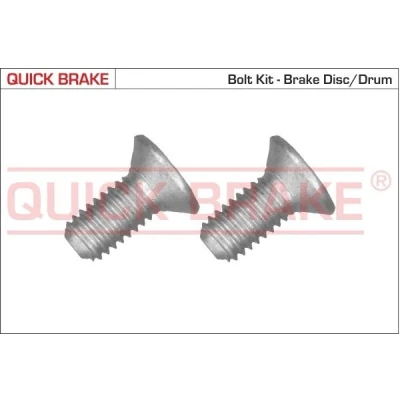 Abbildung von QUICK BRAKE 11671K Schraube, Bremsscheibe CITROËN: C4 I Grand Picasso, C3 Picasso 1, PEUGEOT: Expert II Van, 106 Hatchback