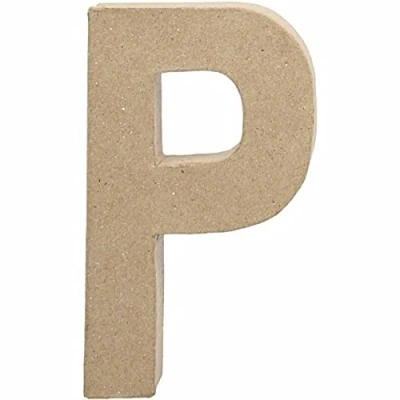 Abbildung von Creativ Pappmaché Zahl, 20 cm, 1 Stück, beige,
