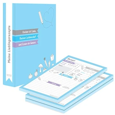 Abbildung von PRICARO Rezeptordner mit Rezeptblock &quot;Allerlei&quot;, A5