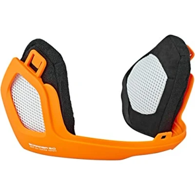 Abbildung von ABUS Scraper 3.0 WinterKit für den Fahrradhelm Ohrenschützer und Helmmütze gegen Kälte Wind Orange, Größe M