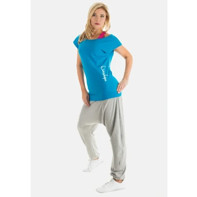 Abbildung von Winshape Damen Dance Shirt WTR12 Freizeit Fitness Workout T, Türkis, S
