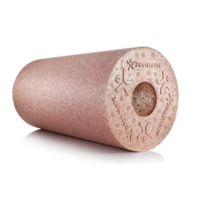 Abbildung von BODYMATE Faszienrolle Standard Mittel Hart mit Gratis E Book Rose Gold 30x15cm