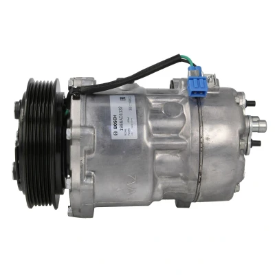 Abbildung von BOSCH 1 986 AD1 132 Kompressor 12V PAG 46 R134a mit Montageanleitung, Dichtring VOLKSWAGEN: TRANSPORTER 4 Bus