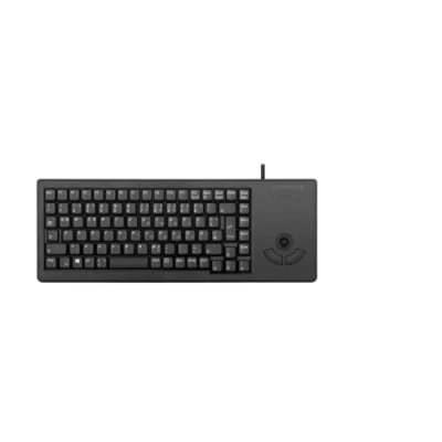 Abbildung von CHERRY G84 5400 XS, Kompakttastatur mit Integriertem Trackball, Deutsches Layout (QWERTZ), Platzsparend &amp; Leicht, 20 Mio. Tastenbetätigungen, Schwarz