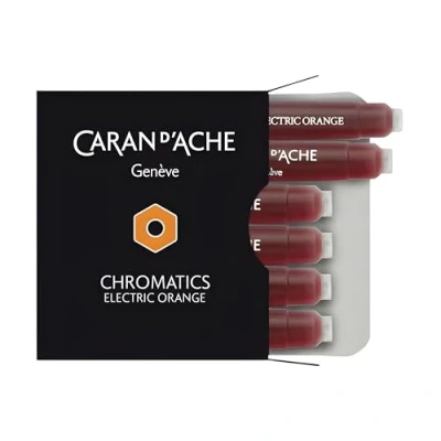 Abbildung von Caran d&#039;Ache Füllfederhalterminen Electric Orange Kostenlose Gravur
