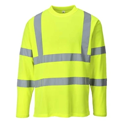 Abbildung von Portwest Warnschutz Langarm T Shirt, Größe: L, Farbe: Gelb, S278YERL