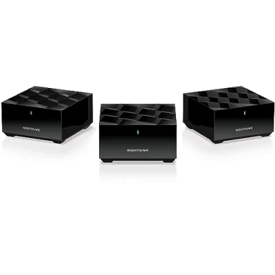 Abbildung von NETGEAR WiFi 6 Mesh (MK73S) Dual Band System Abdeckung von 400 m² Geschwindigkeiten bis zu 3 Gbit/s (AX3000)