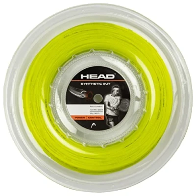 Abbildung von HEAD Unisex Adult Synthetic Gut (200m Reel) Tennis Saite, Gelb, 1.30 mm / 16 g