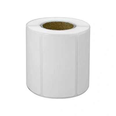 Abbildung von Thermodruckpapier für Thermodrucker, Barcode Sticker/Etiketten/selbstklebende Thermotypen, 5 Rollen(50x25x300)