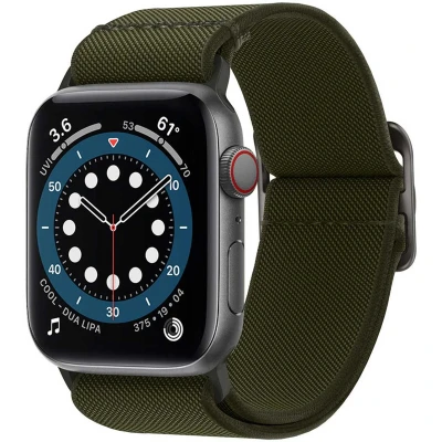 Abbildung von Spigen Lite Fit Armband Entwickelt für Apple Watch Ultra 2/1 49mm, Serie 10 46mm und 9/8/7/6/5/4/SE 45mm,44mm Khaki