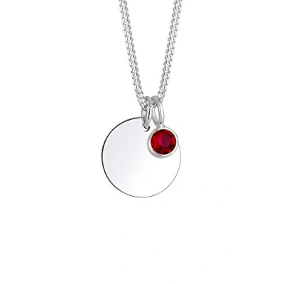 Abbildung von Elli Halskette Damen Geburtsstein Juli Kristalle in 925 Sterling Silber