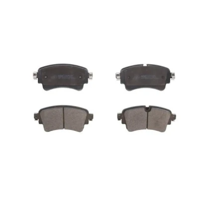 Abbildung von ABE C2A010ABE Bremsbelagsatz Hinterachse für Verschleißwarnanzeiger vorbereitet mit Bremssattelschrauben Zubehör AUDI: Q5, A4 B9 Avant