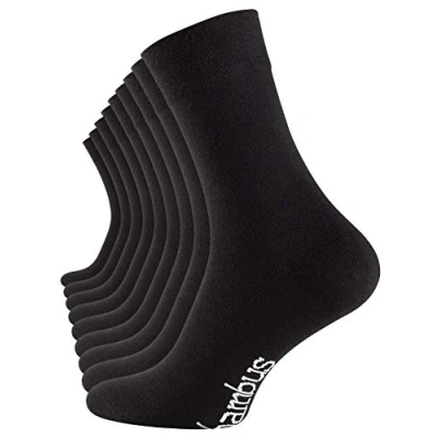 Abbildung von Vincent Creation 9 Paar Bambus Socken, Unisex Bambussocken für Damen und Herren (39 42, Schwarz)