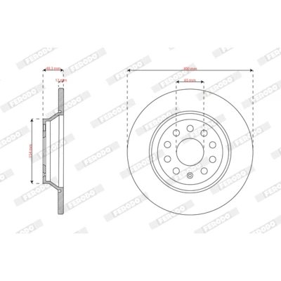Abbildung von JURID Bremsscheibe VOLKSWAGEN: Tiguan Allspace 300mm 12mm 5 voll beschichtet 563814JC 5QN615601 Bremsscheiben, Scheibenbremsen
