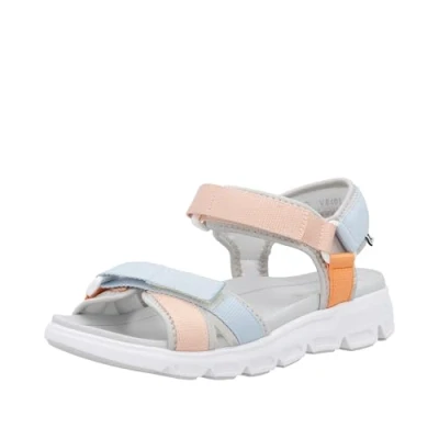 Abbildung von Rieker Damen V8401 Trekkingsandalen, Mehrfarbig, 37 EU