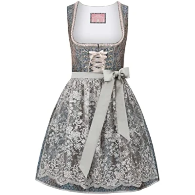 Abbildung von Stockerpoint Damen Dirndl Shanaya Kleid für besondere Anlässe, Petrol, 36