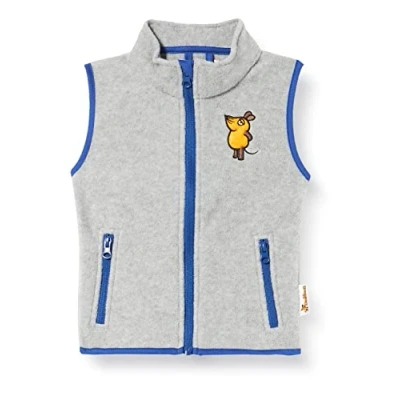 Abbildung von Playshoes Unisex Kinder Fleece Weste Outdoor Oberteil, grau/melange Die Maus, 86