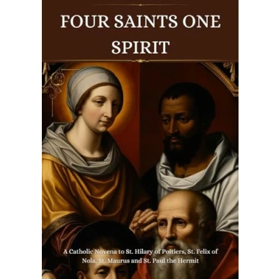 Abbildung von Four Saints One Spirit: A Catholic Novena to St. Hilary of Poitiers, Felix Nola, Maurus and Paul the Hermit