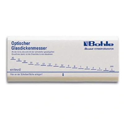 Abbildung von Optischer Glasdickenmesser Dickenlehre Maßnahmen von 2 bis 25 mm 5164900