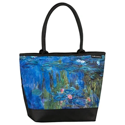 Abbildung von VON LILIENFELD Handtasche Claude Monet Seerosen Kunst Motiv Shopper Maße L42 x H30 T15 cm Strandtasche Henkeltasche Büro