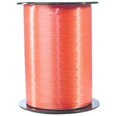 Abbildung von Clairefontaine 601758C Spule Geschenkband glatt (500 m x 7 mm, ideal für Bastelprojekte und Geschenke) 1 Stück orange