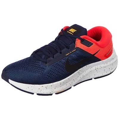 Abbildung von Nike Herren AIR Zoom Structure 24 Sneaker, Obsidian Bright Crimson, 44 EU