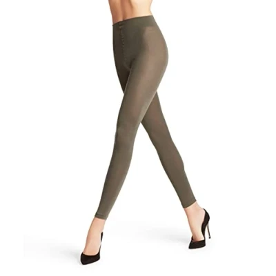 Abbildung von FALKE Damen Leggings Softmerino W LE Wolle einfarbig 1 Stück, Grün (Military 7826), 38 40