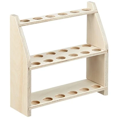 Abbildung von neoLab Reagenzglasgestell Holz für 12 Reagenzgläser auf 2 Etagen, Loch Durchmesser 20mm