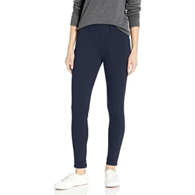 Abbildung von Amazon Essentials Damen Strick Jeggings Zum Hineinschlüpfen (Erhältlich in Übergröße), Marineblau, XXL Lang