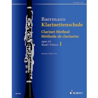 Abbildung von Klarinettenschule: Band 1: No. 1 33. op. 63. Klarinette in B. (Baermann Klarinettenschule, 33, 1)