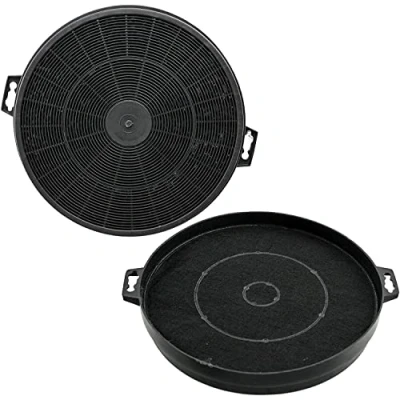 Abbildung von jpshop Aktivkohlefilter Ø 21 cm passend für Ariston Whirlpool Bosch 2er Pack