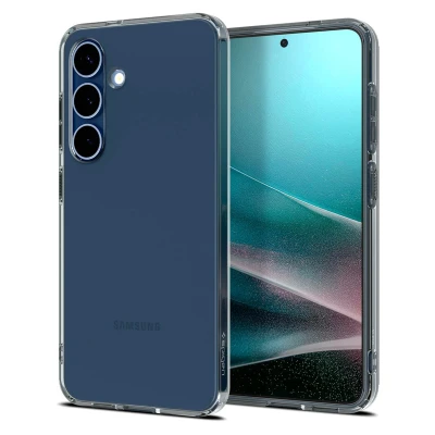 Abbildung von Spigen Liquid Crystal TPU Back Cover Schwarz Samsung Galaxy S25