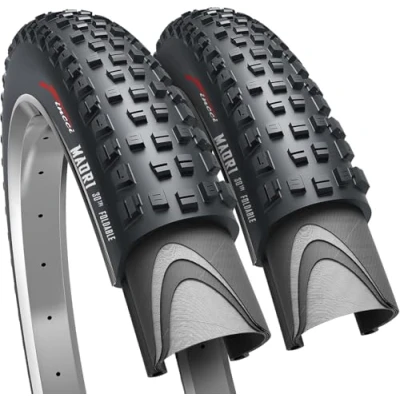Abbildung von Fincci MTB Reifen 27,5 Paar Fahrrad FaltReifen 27.5 x 2.35 Zoll 60 584, Mantel für Rennrad, Mountainbike,E Bike, Hybrid Fahrrad, Schmutz Offroad 2er Pack