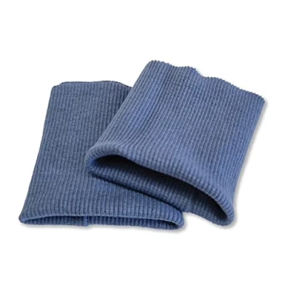 Abbildung von USIT, 2 Stück Ärmelbündchen für Schneiderbedarf aus Baumwolle, 8x9 cm, Ideal zum Reparieren von Pullovern und Sweatshirts, Avion