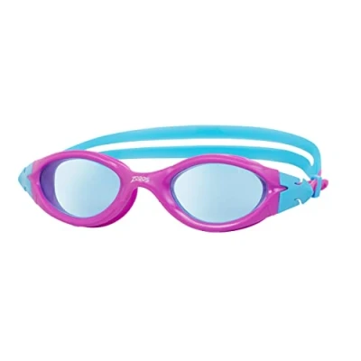 Abbildung von Zoggs Kinder Schwimmbrille Panorama Junior mit UV Schutz, Wide Vision und Anti Fog (6 14 Jahre), Violett/Aqua/getöntes Blau